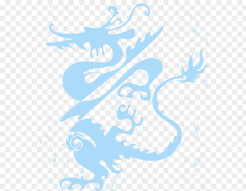 Blue Border Background Vector Dragon Chinese Clip Art PNG