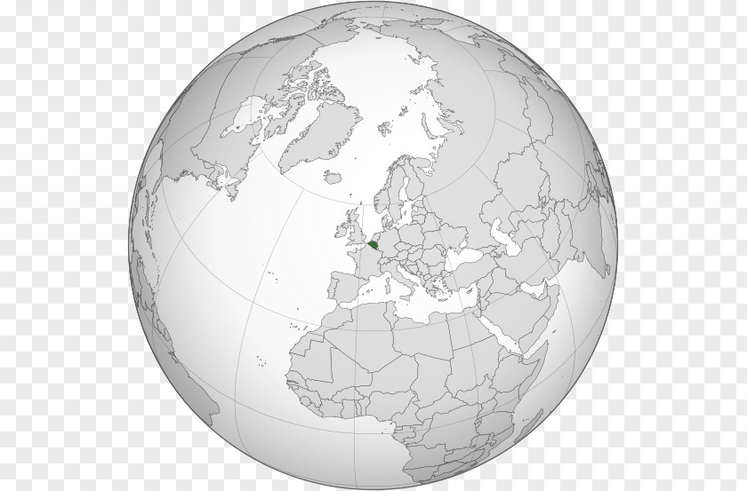 Map Netherlands Benelux Belgium Projection Orthographic PNG