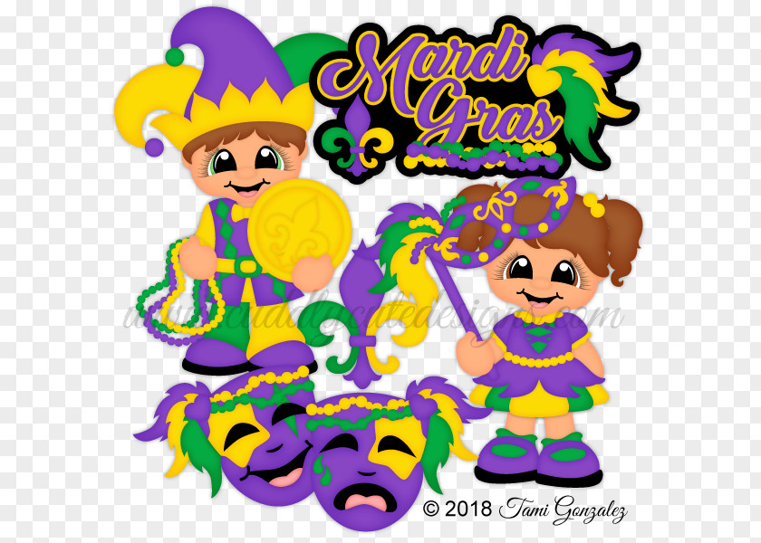 Mardi Gras 2018 Party Graphic Design Clip Art PNG