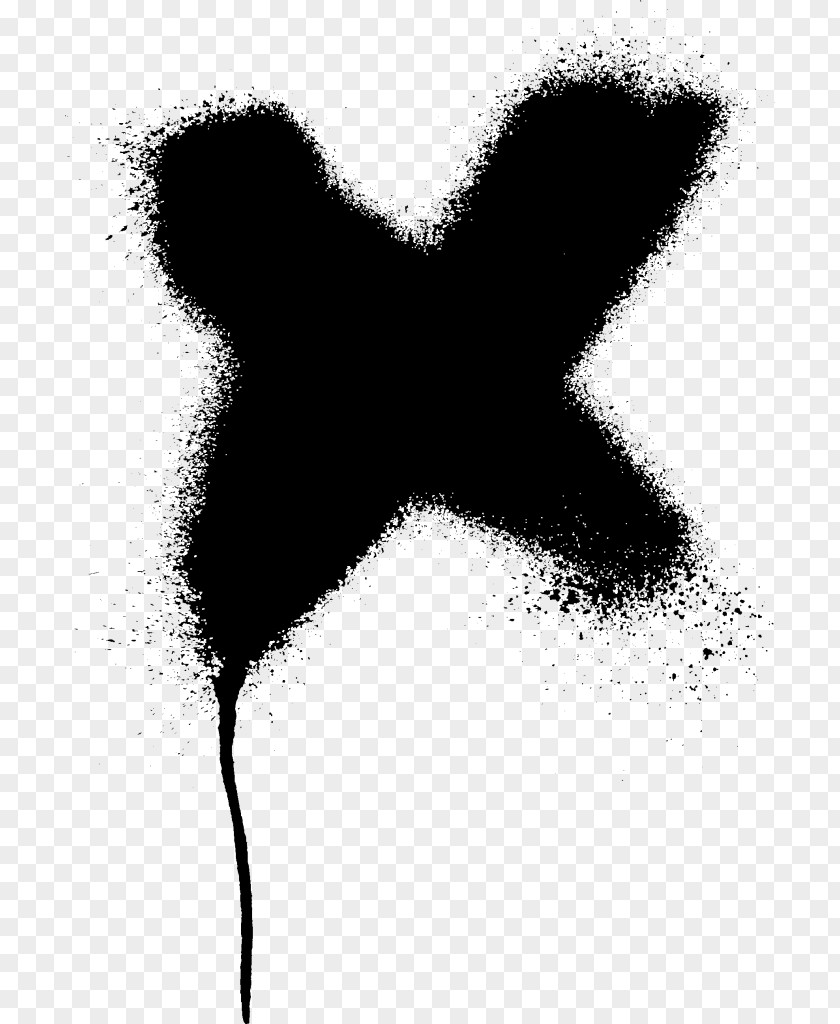 X Paper Black And White Silhouette Monochrome Photography PNG
