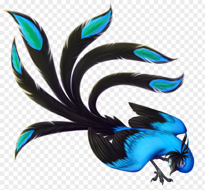 Blue Phoenix Clipart PNG