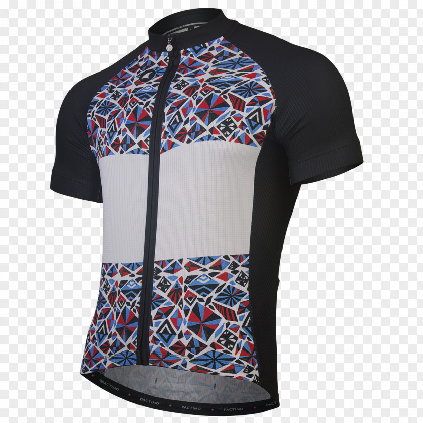 Geometric Series Sleeve T-shirt Cycling Jersey Clothing PNG