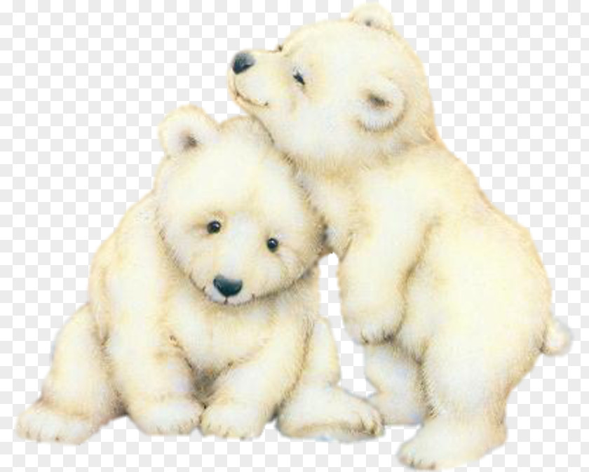 Hand-painted White Bear Polar Cubs Giant Panda Brown PNG