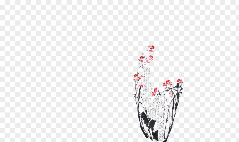 梅花 Ink Wash Painting Image Plum Blossom PNG