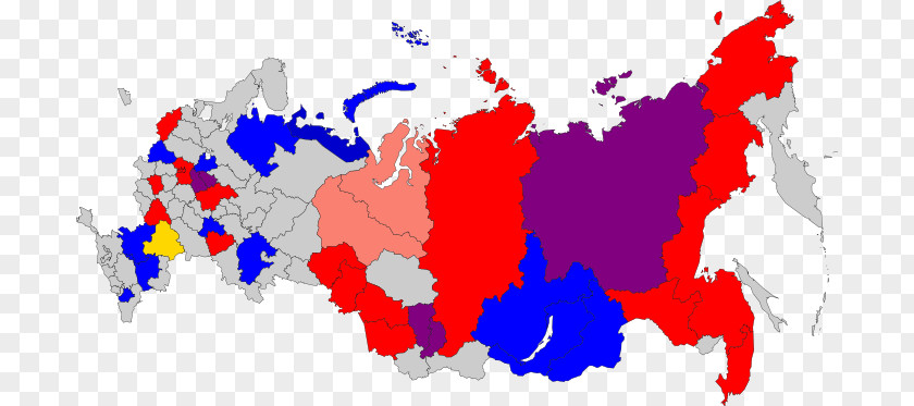 Russia Russian Presidential Election, 2018 Map 2000 PNG
