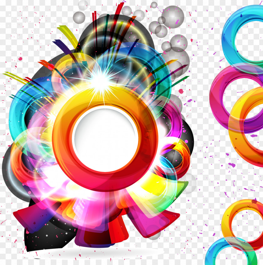 Vector Background Gorgeous Ring Circle Graphic Design Euclidean PNG