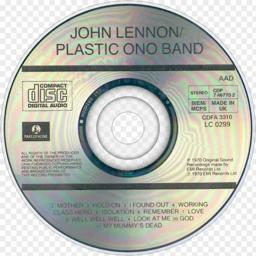 John Lennon Compact Disc Lennon/Plastic Ono Band Legend: The Very Best Of Album PNG