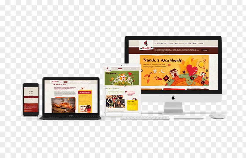 Nandos Display Device Advertising Multimedia Brand PNG
