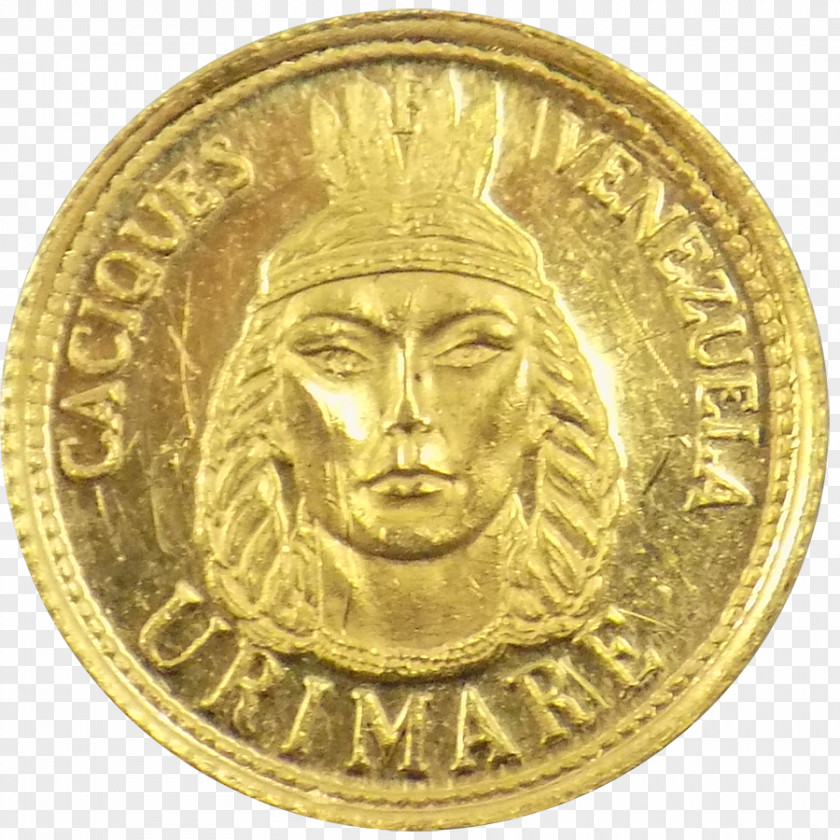 Coin Dollar Venezuela Gold PNG