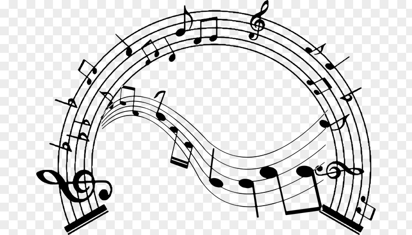 Line Art Flat Music Note PNG