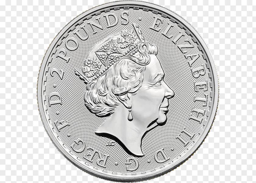 Silver Britannia Great Britain Bullion Coin Ounce PNG