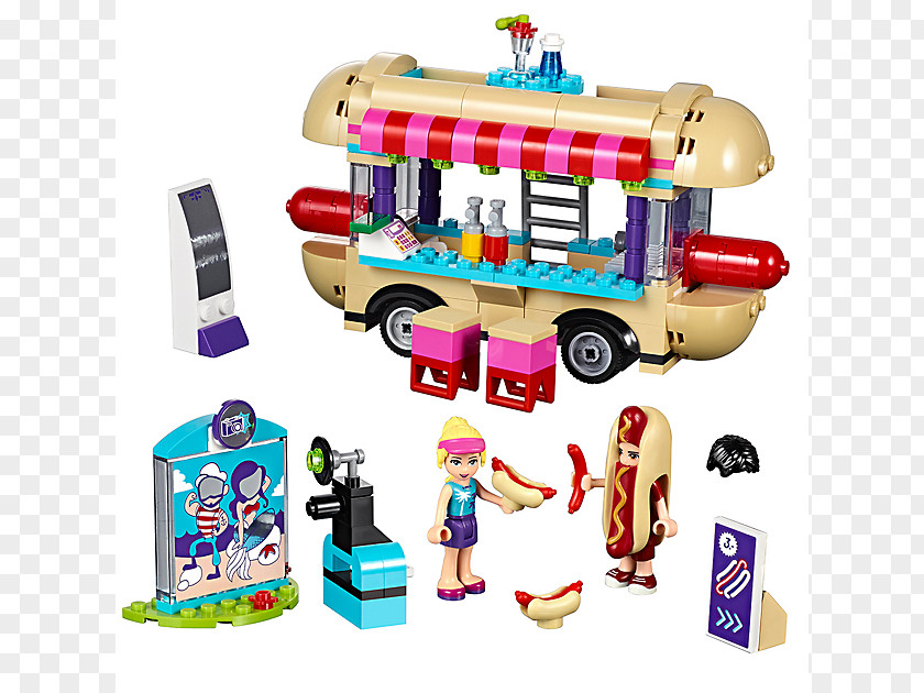 Toy LEGO 41129 Friends Amusement Park Hot Dog Van Amazon.com PNG