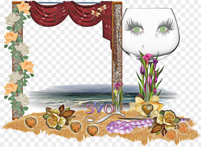 Interior Design Picture Frame Background Flowers PNG