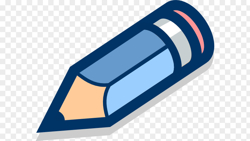 Pencil Jumpman Logo Blue Clip Art PNG