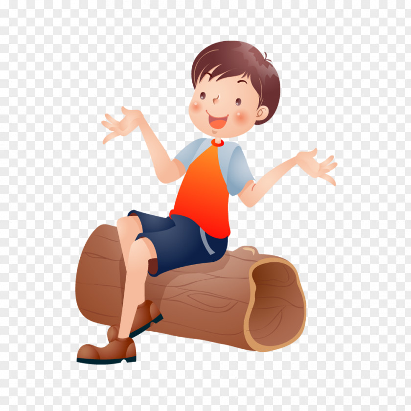 Boy Chopping Wood Computer File Child Download Illustration Image PNG