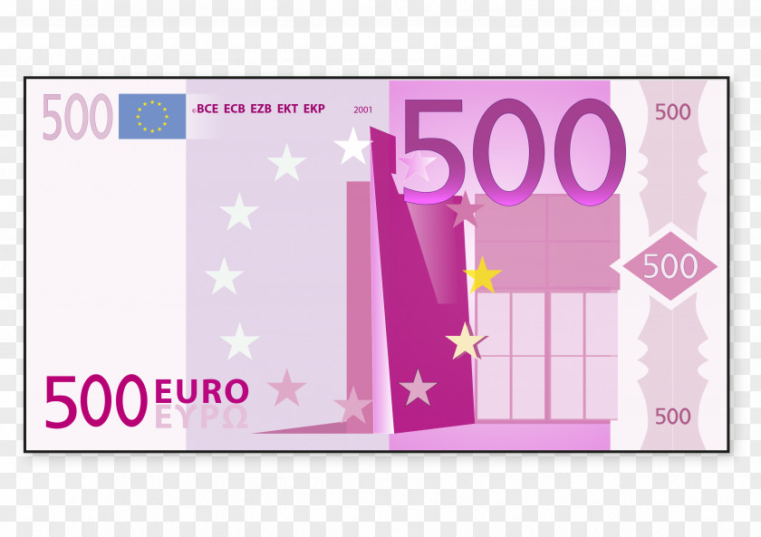 Euro 500 Note Banknotes PNG