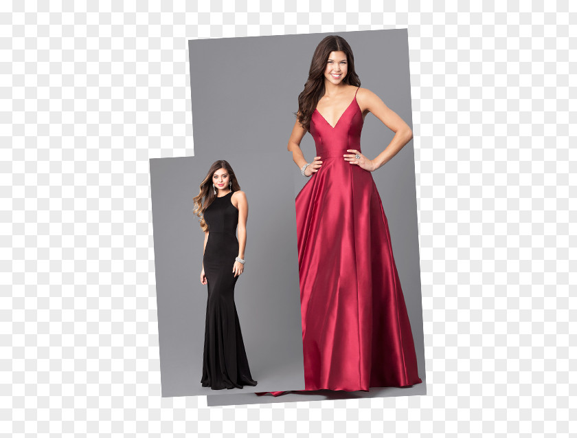 Evening Dress Gown Satin Cocktail Prom PNG