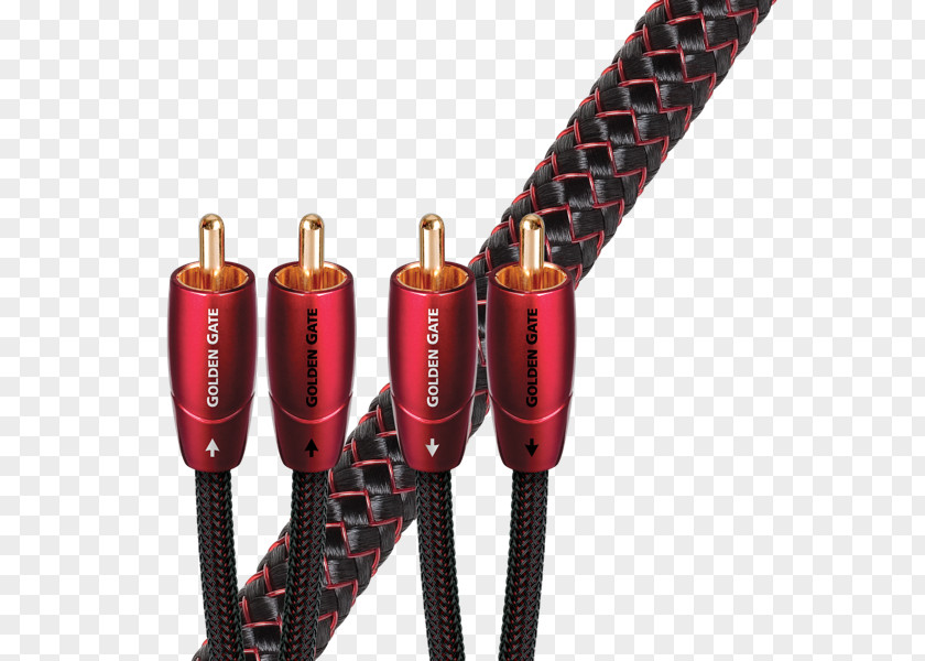 Golden Stereo AudioQuest Electrical Cable RCA Connector Audio And Video Interfaces Connectors High Fidelity PNG