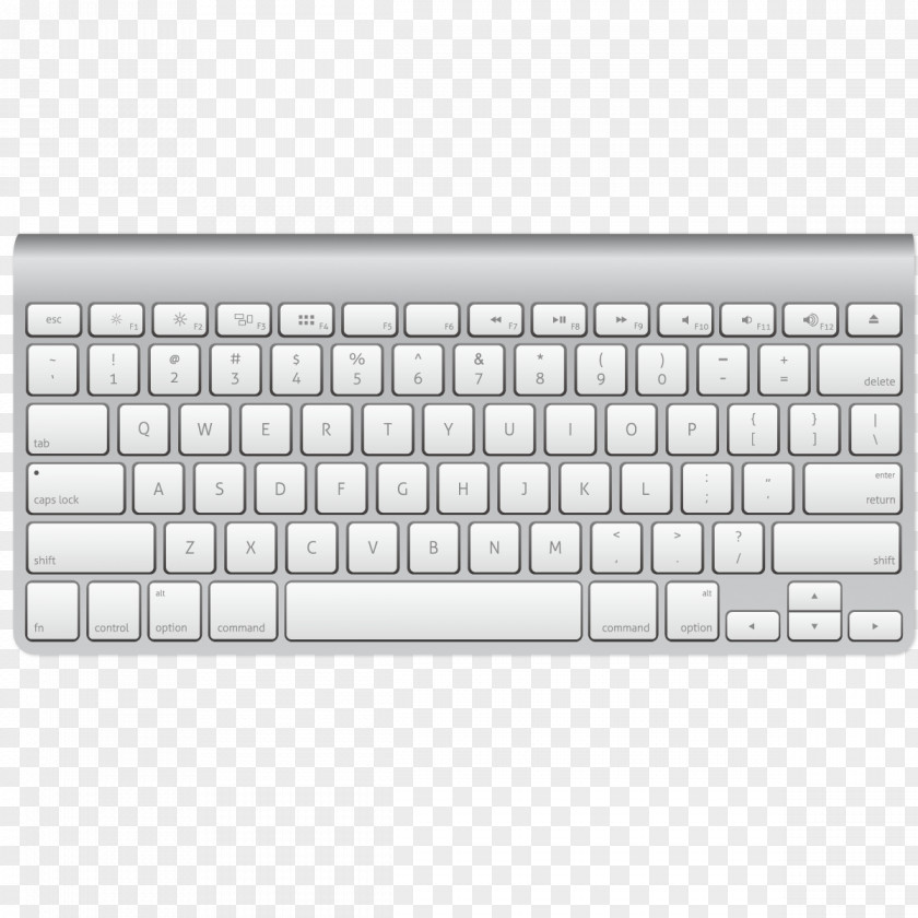 Vector Wireless Keyboard Computer Magic Mouse Trackpad Macintosh PNG