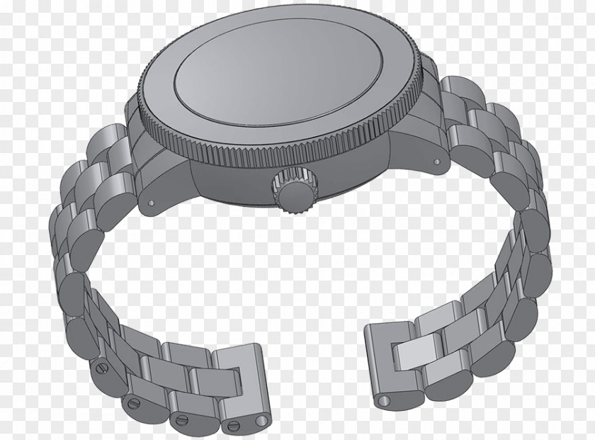 Watch Strap Platinum PNG