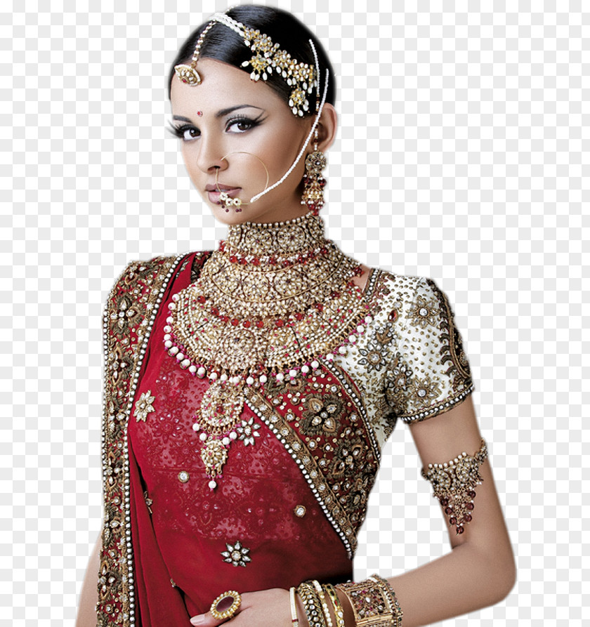 Bride Wedding Invitation Indian Clothes PNG