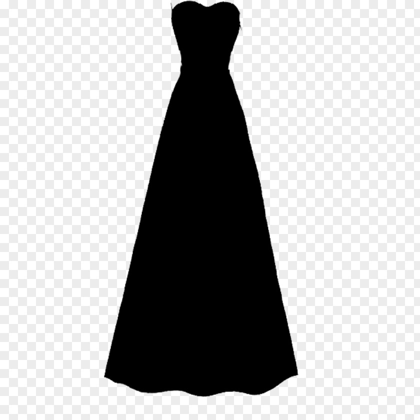 Dress Black Sleeve Gown Shoulder PNG
