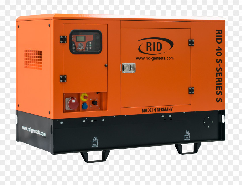 Electric Generator Diesel Emergency Power System Engine Station PNG