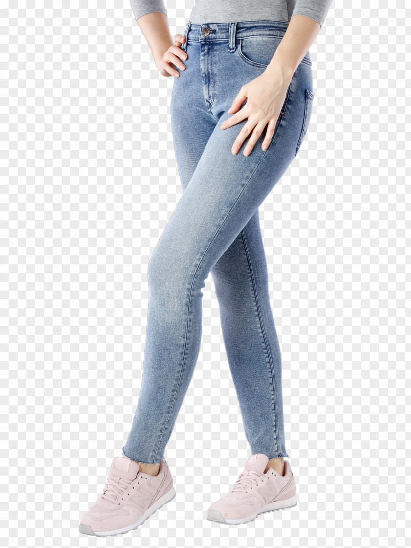 Jeans Waist Denim Leggings PNG