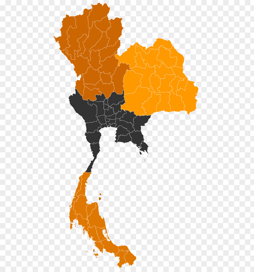 Map Blank Thai PNG