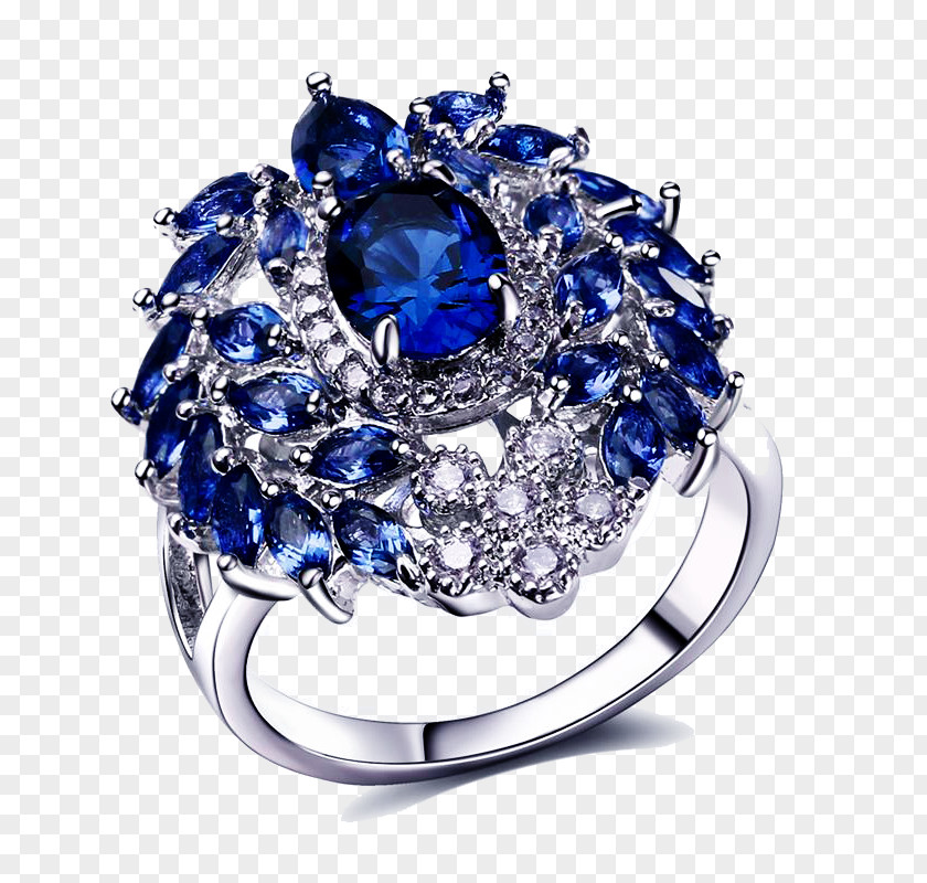 Sapphire Earrings Engagement Ring Cubic Zirconia Jewellery Wedding PNG