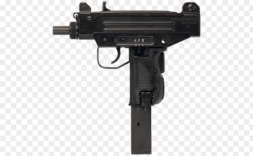 Smg IMI Micro Uzi Submachine Gun Pistol 9×19mm Parabellum PNG