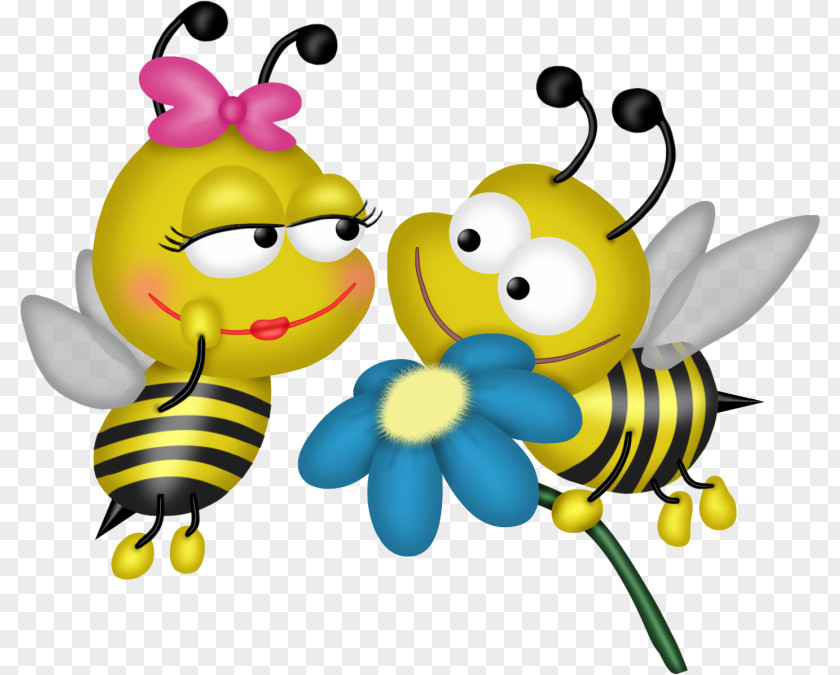 Bee Honey Love Frenchton Greeting PNG