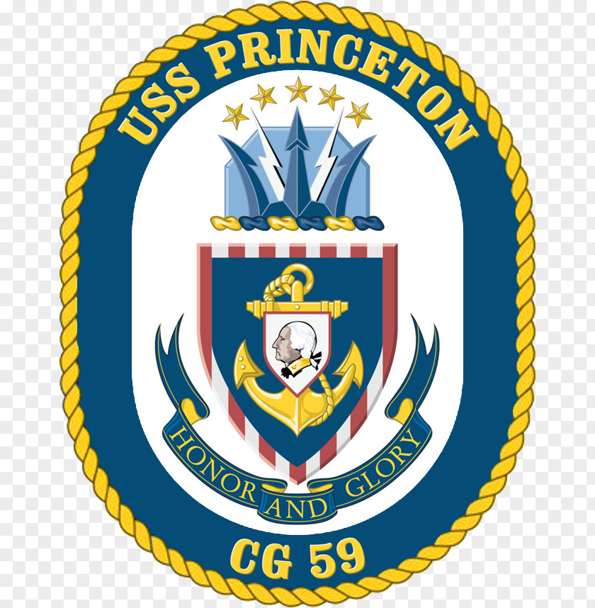 Crest USS Princeton (CG-59) United States Navy Ticonderoga-class Cruiser Warship PNG