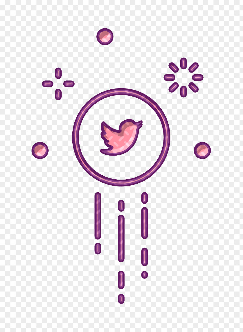 Magenta Violet Communication Icon Internet Network PNG