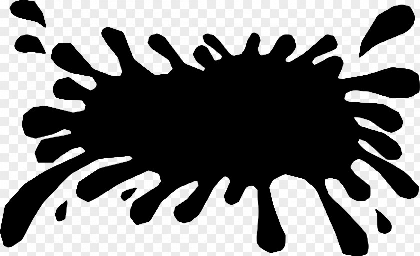 Splat Nickelodeon Black And White Clip Art PNG