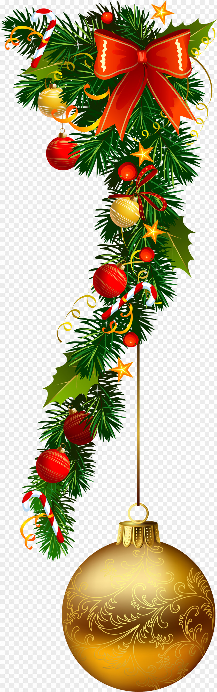 Christmas Santa Claus Ornament Decoration Garland PNG
