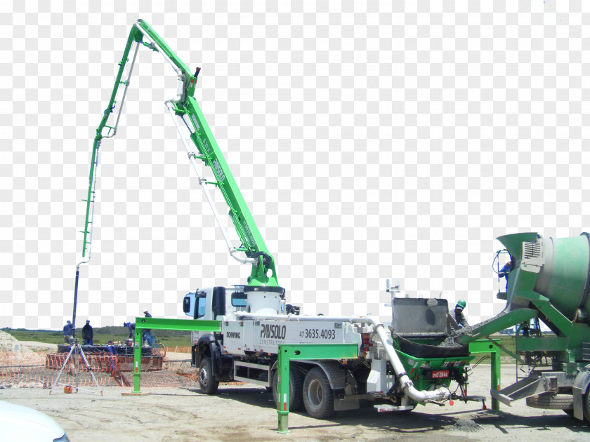 Crane Truck Caminhão Betoneira Cement Mixers Concrete Pump PNG