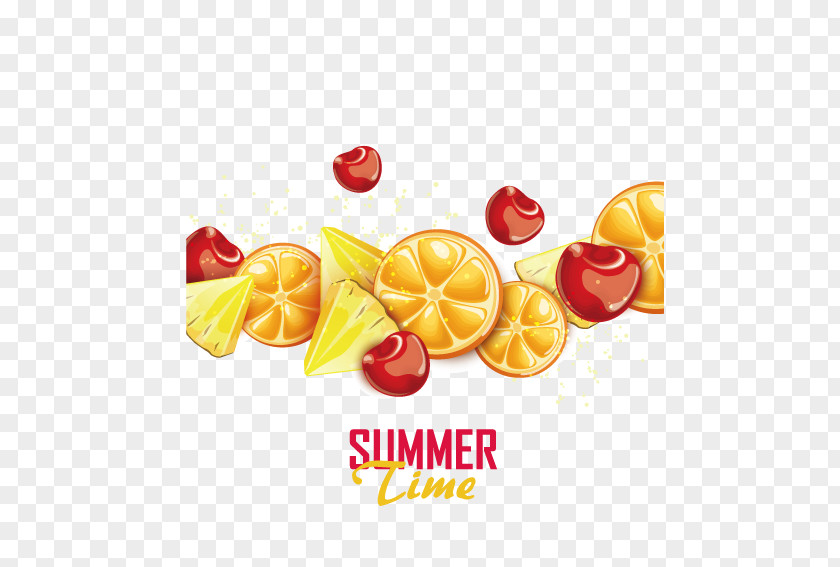 Lemon Fruit Cherries Auglis Summer PNG
