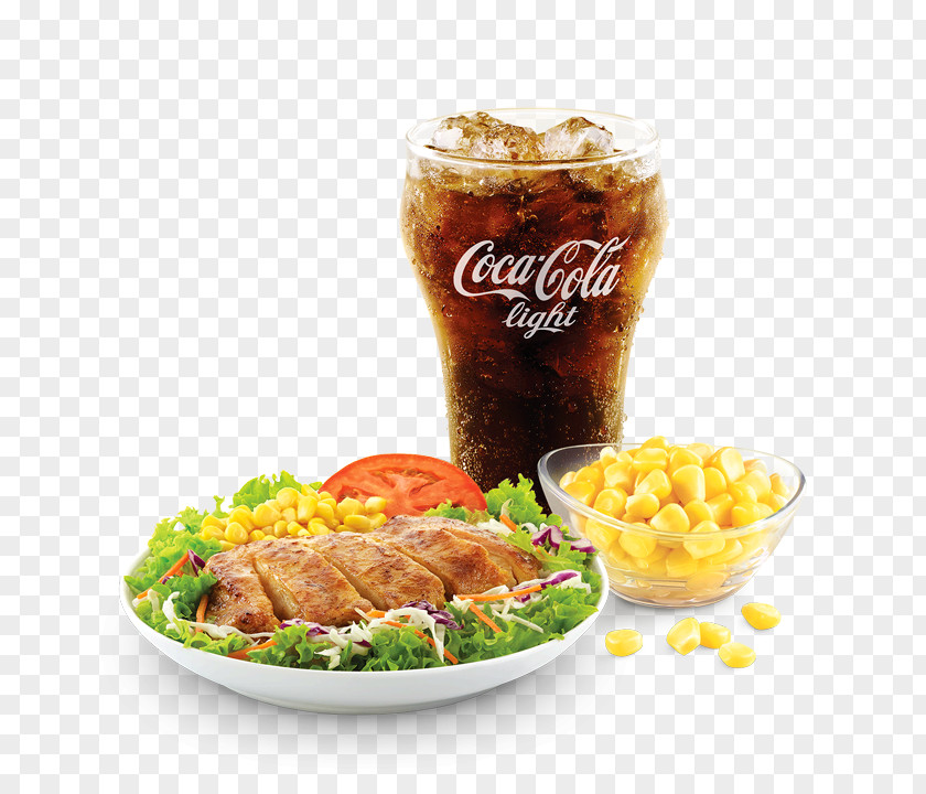 Salad Chicken Hamburger Fizzy Drinks Wrap Diet Coke PNG