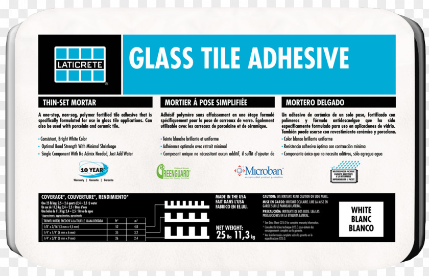 Glass Thinset Mortar Grout Tile Adhesive PNG