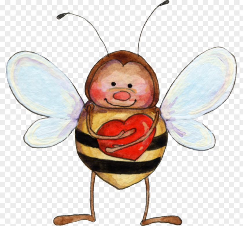 Hand-painted Cartoon Bee Diploma Insect Clip Art PNG