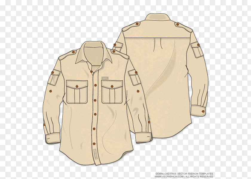 Safari Vector Clothing Shirt Jacket PNG