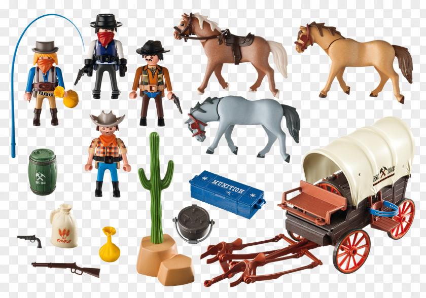 Toy American Frontier Playmobil Cowboy Horse PNG