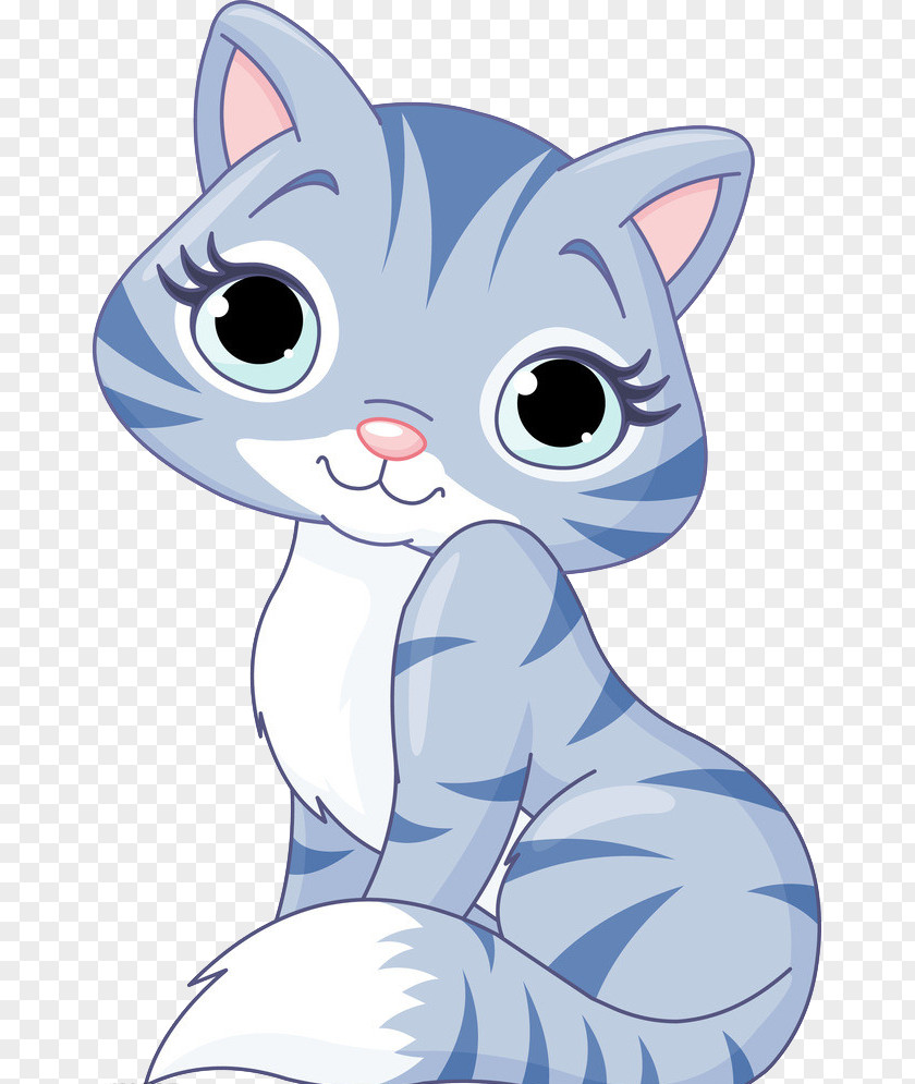 Cute Cat Cartoon Clip Art PNG