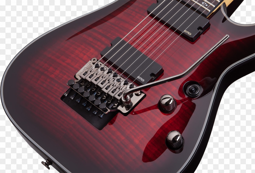 Electric Guitar Bass Schecter C-1 Hellraiser FR Research PNG