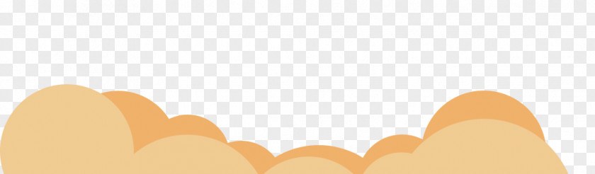 Flat Clouds Finger Yellow Pattern PNG