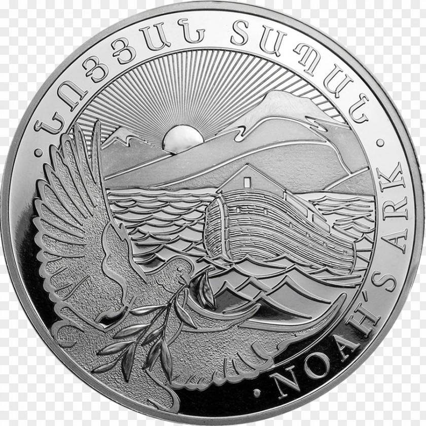 Noah Ark Armenia Noah's Silver Coins Bullion PNG