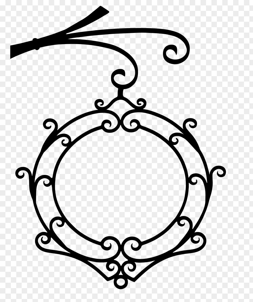 Oval Plant Circle Line Art Ornament PNG