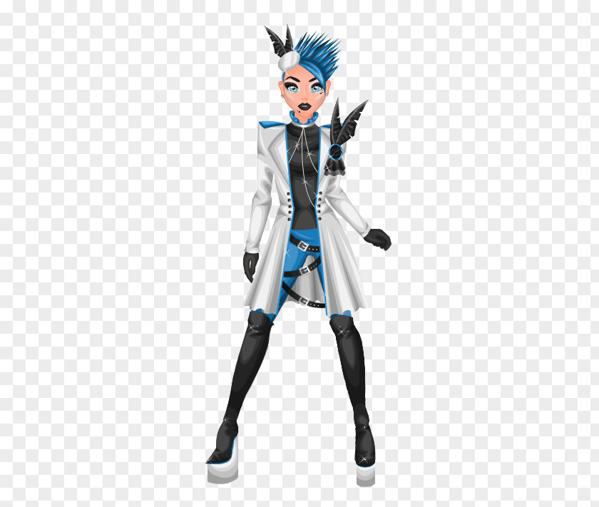 Visual Kei Costume Design Cartoon Character Figurine PNG