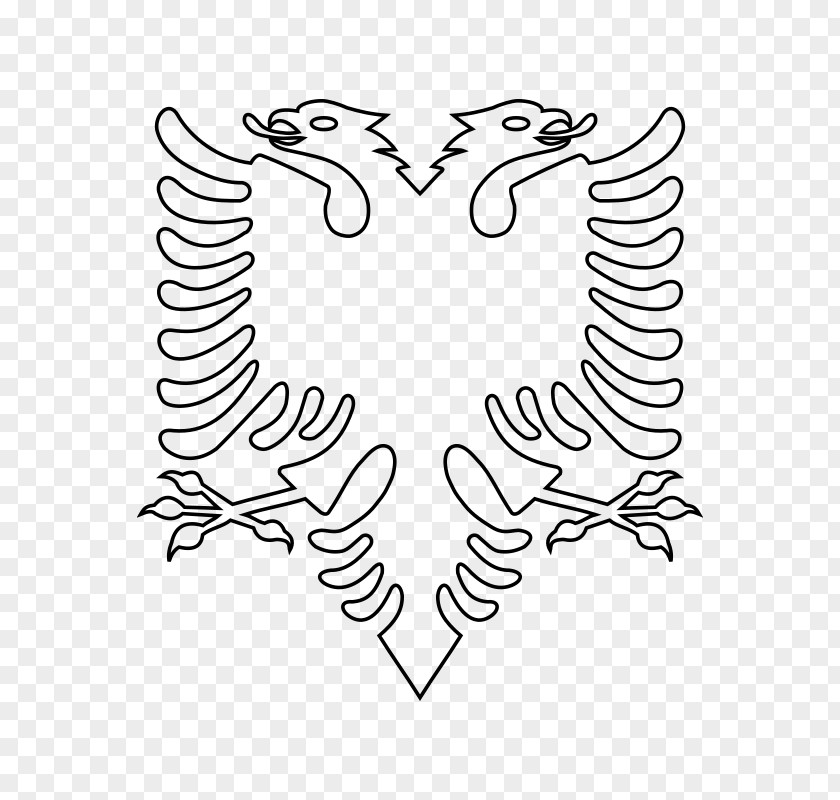 Eagle Logo Flag Of Albania Kosovo PNG